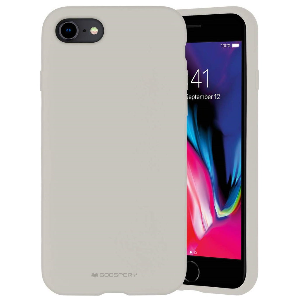 Goospery Liquid Silicone Case for iPhone 7,iPhone 8, iPhone SE(20) (4.7 inches) Rubber Bumper Case with Soft Microfiber