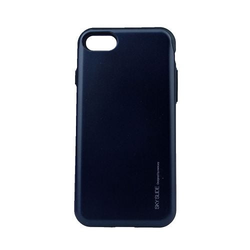 iPhone 7, 8, SE(20) Case [Sliding Card Holder] GOOSPERY Protective Dual Layer Bumper [TPU+PC] Cover with Card Slot Wallet