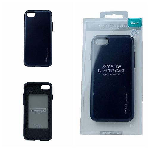 iPhone 7, 8, SE(20) Case [Sliding Card Holder] GOOSPERY Protective Dual Layer Bumper [TPU+PC] Cover with Card Slot Wallet