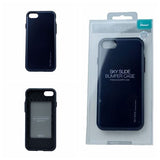 iPhone 7 Plus, 8 Plus Case [Sliding Card Holder] GOOSPERY Protective Dual Layer Bumper [TPU+PC] Cover with Card Slot Wallet