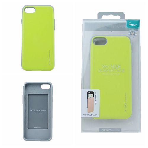iPhone 7 Plus, 8 Plus Case [Sliding Card Holder] GOOSPERY Protective Dual Layer Bumper [TPU+PC] Cover with Card Slot Wallet