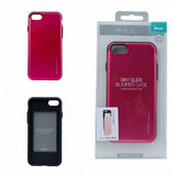 iPhone 7, 8, SE(20) Case [Sliding Card Holder] GOOSPERY Protective Dual Layer Bumper [TPU+PC] Cover with Card Slot Wallet