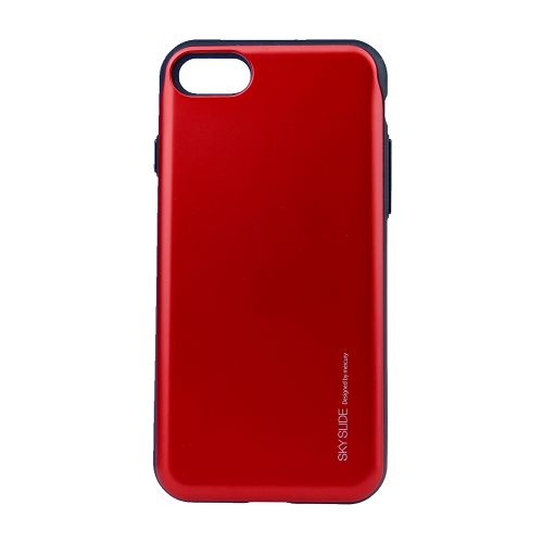 iPhone 7, 8, SE(20) Case [Sliding Card Holder] GOOSPERY Protective Dual Layer Bumper [TPU+PC] Cover with Card Slot Wallet