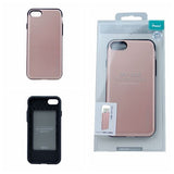 iPhone 7, 8, SE(20) Case [Sliding Card Holder] GOOSPERY Protective Dual Layer Bumper [TPU+PC] Cover with Card Slot Wallet