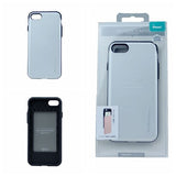iPhone 7, 8, SE(20) Case [Sliding Card Holder] GOOSPERY Protective Dual Layer Bumper [TPU+PC] Cover with Card Slot Wallet