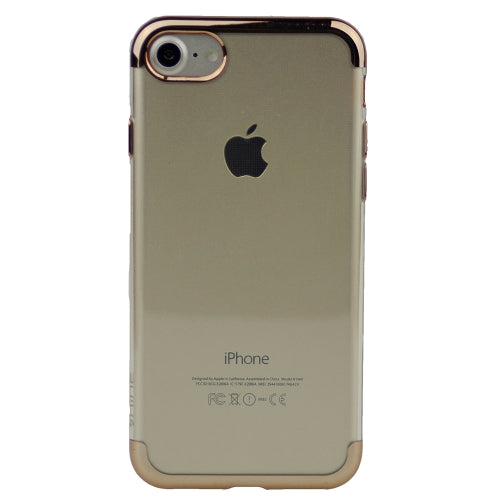 Transparent Body, Color Top and Bottom TPU Soft Rubber Silicone Cover For iPhone 7 Plus, 8 Plus 5.5""