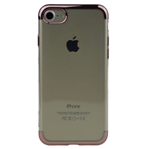 Transparent Body, Color Top and Bottom TPU Soft Rubber Silicone Cover For iPhone 7 Plus, 8 Plus 5.5""