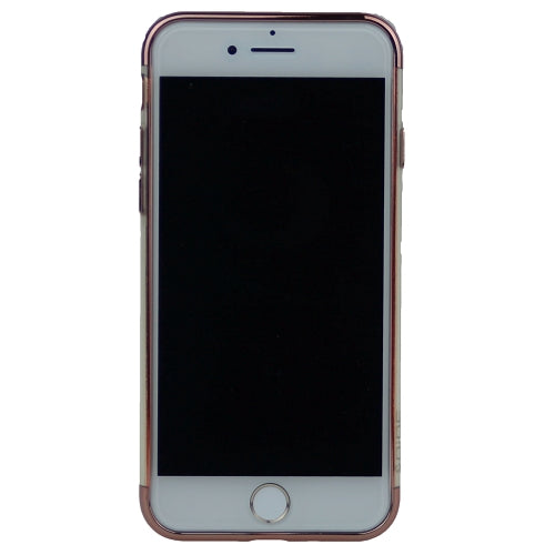 Transparent Body, Color Top and Bottom TPU Soft Rubber Silicone Cover For iPhone 7 Plus, 8 Plus 5.5""