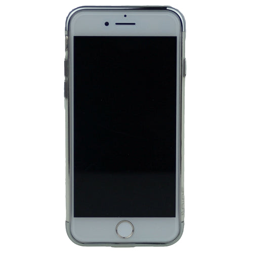 Transparent Body, Color Top and Bottom TPU Soft Rubber Silicone Cover For iPhone 7 Plus, 8 Plus 5.5""