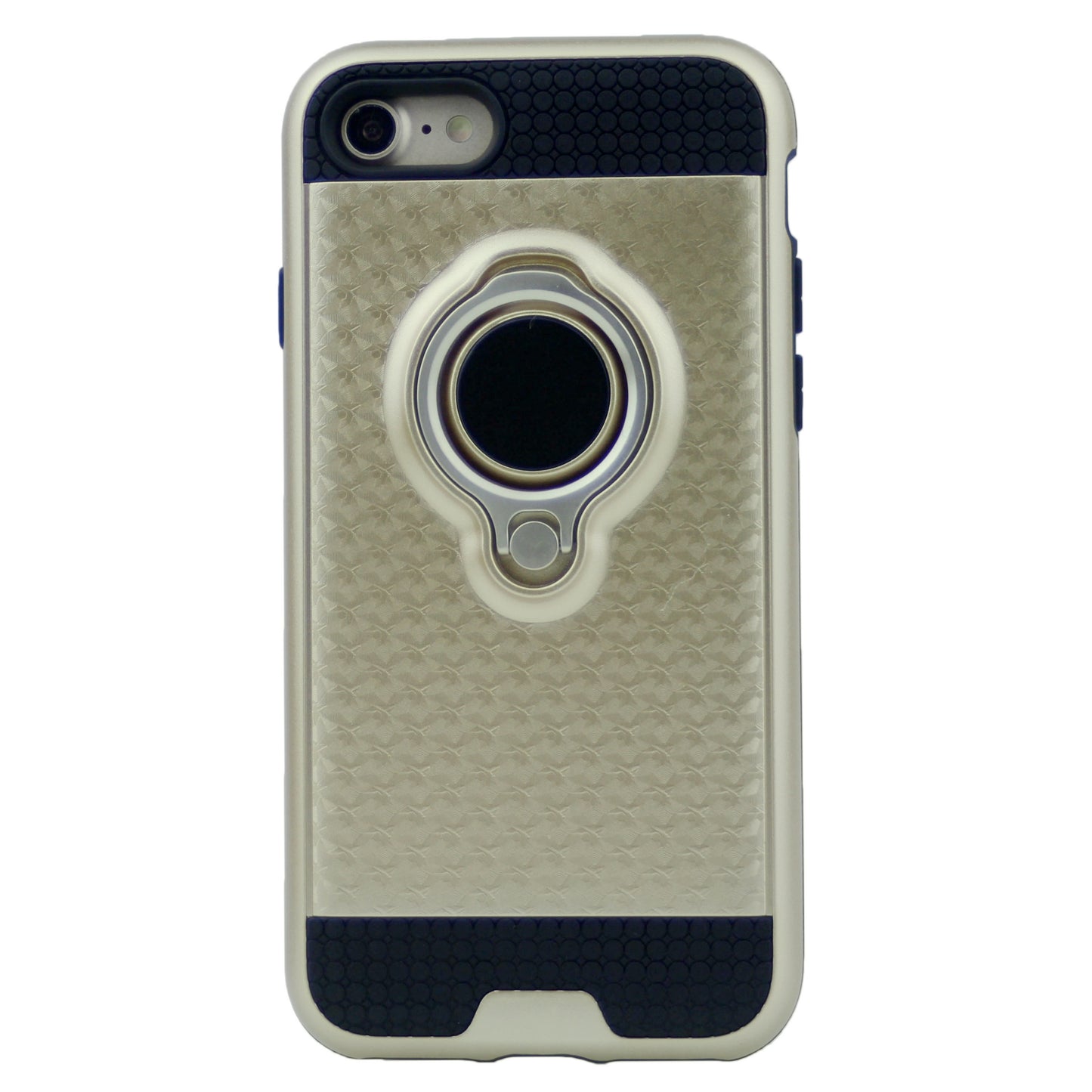 Anti-Drop PC Hard Armor Case Inner Soft TPU with 360 Degree Rotating Ring Holder for iPhone 7, 8, SE(20) 4.7"