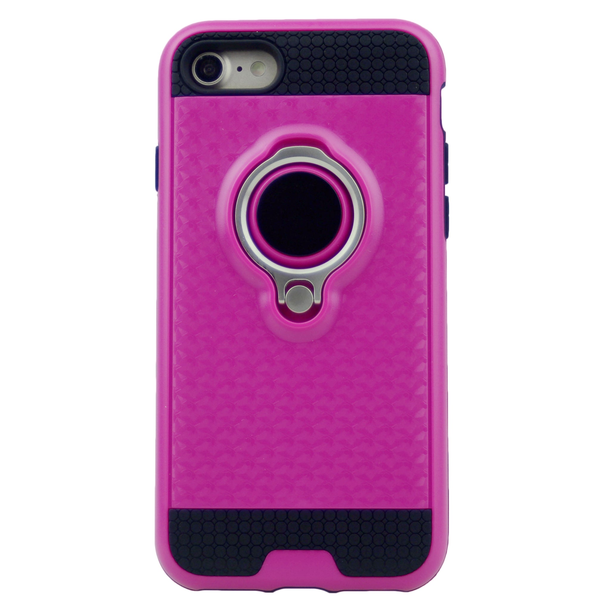 Anti-Drop PC Hard Armor Case Inner Soft TPU with 360 Degree Rotating Ring Holder for iPhone 7, 8, SE(20) 4.7"