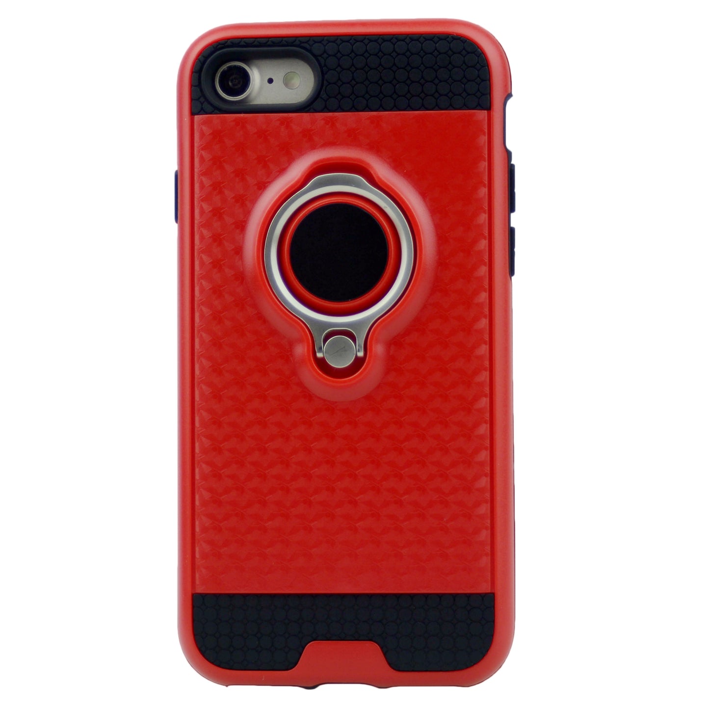 Anti-Drop PC Hard Armor Case Inner Soft TPU with 360 Degree Rotating Ring Holder for iPhone 7, 8, SE(20) 4.7"