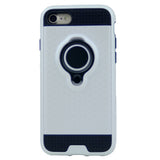 Anti-Drop PC Hard Armor Case Inner Soft TPU with 360 Degree Rotating Ring Holder for iPhone 7, 8, SE(20) 4.7"