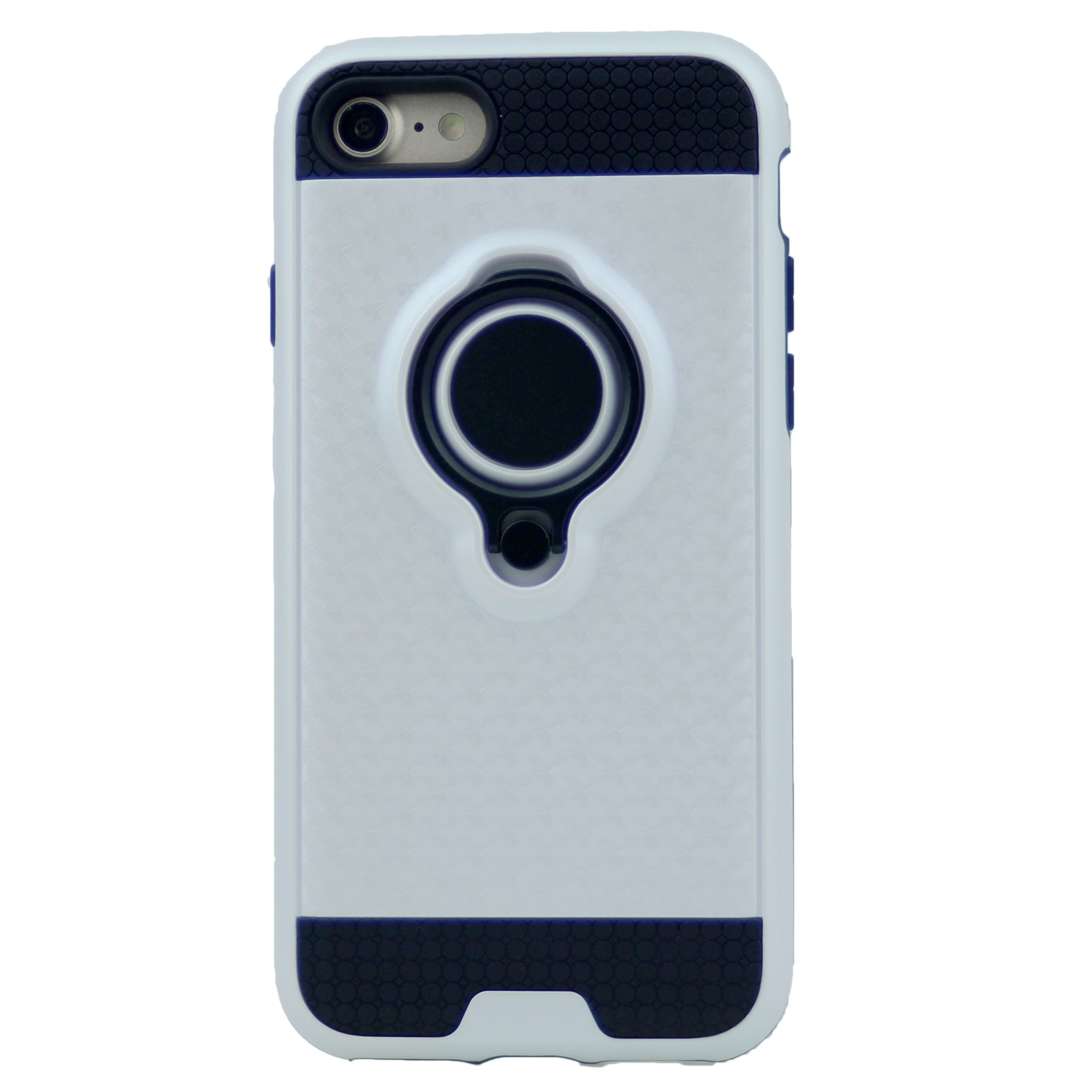 Anti-Drop PC Hard Armor Case Inner Soft TPU with 360 Degree Rotating Ring Holder for iPhone 7, 8, SE(20) 4.7"