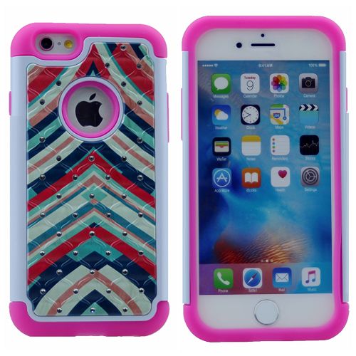 Bling Diamond Defender Cover Protection Shell 2 in 1 TPU PC Impact Shockproof Armor Glitter Back Case For iPhone 7, 8(4.7")