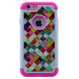 Bling Diamond Defender Cover Protection Shell 2 in 1 TPU PC Impact Shockproof Armor Glitter Back Case For iPhone 7 Plus, 8 Plus (5.5")