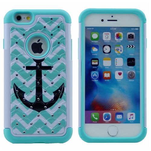 Bling Diamond Defender Cover Protection Shell 2 in 1 TPU PC Impact Shockproof Armor Glitter Back Case For iPhone 7, 8(4.7")