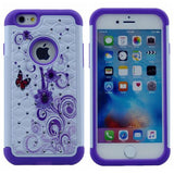 Bling Diamond Defender Cover Protection Shell 2 in 1 TPU PC Impact Shockproof Armor Glitter Back Case For iPhone 7 Plus, 8 Plus (5.5")