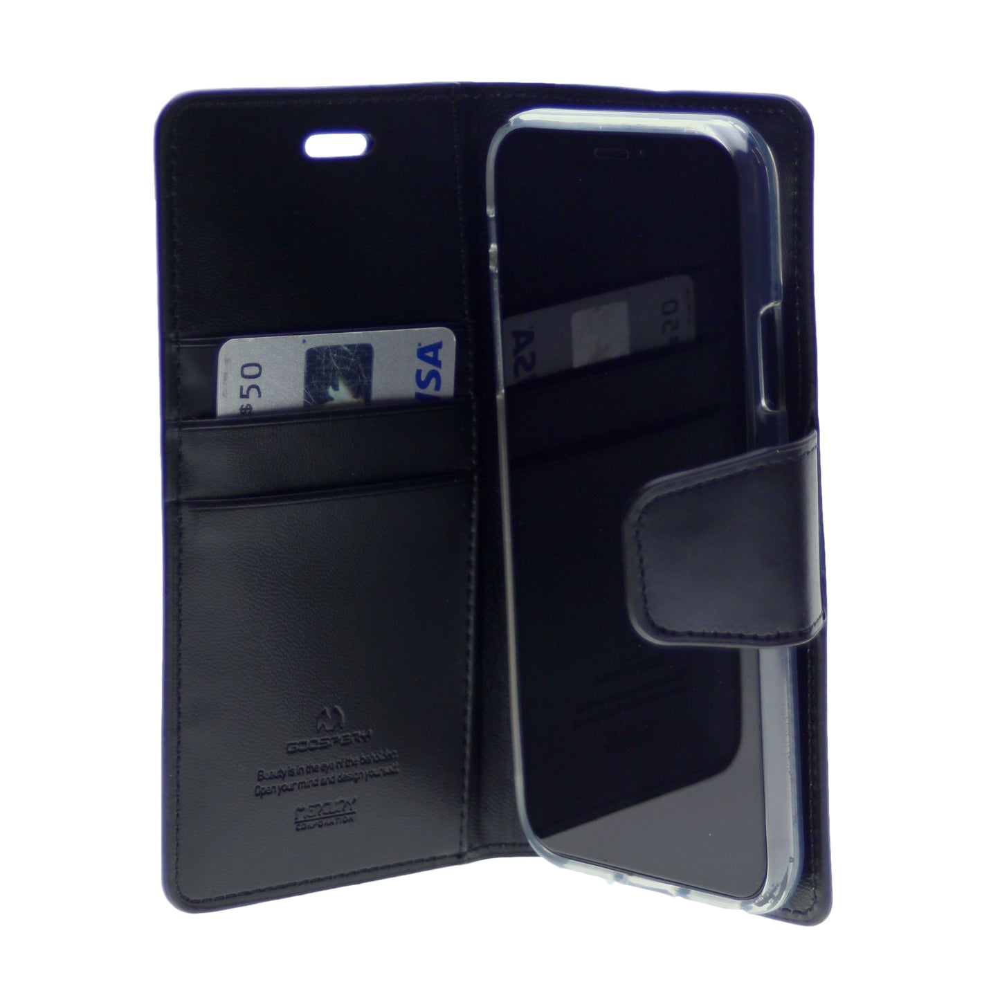 Goospery SONATA PREMIUM Leather Folio Flip Wallet Case w/Cards Slot Case For iPhone X(10), XS 5.8"