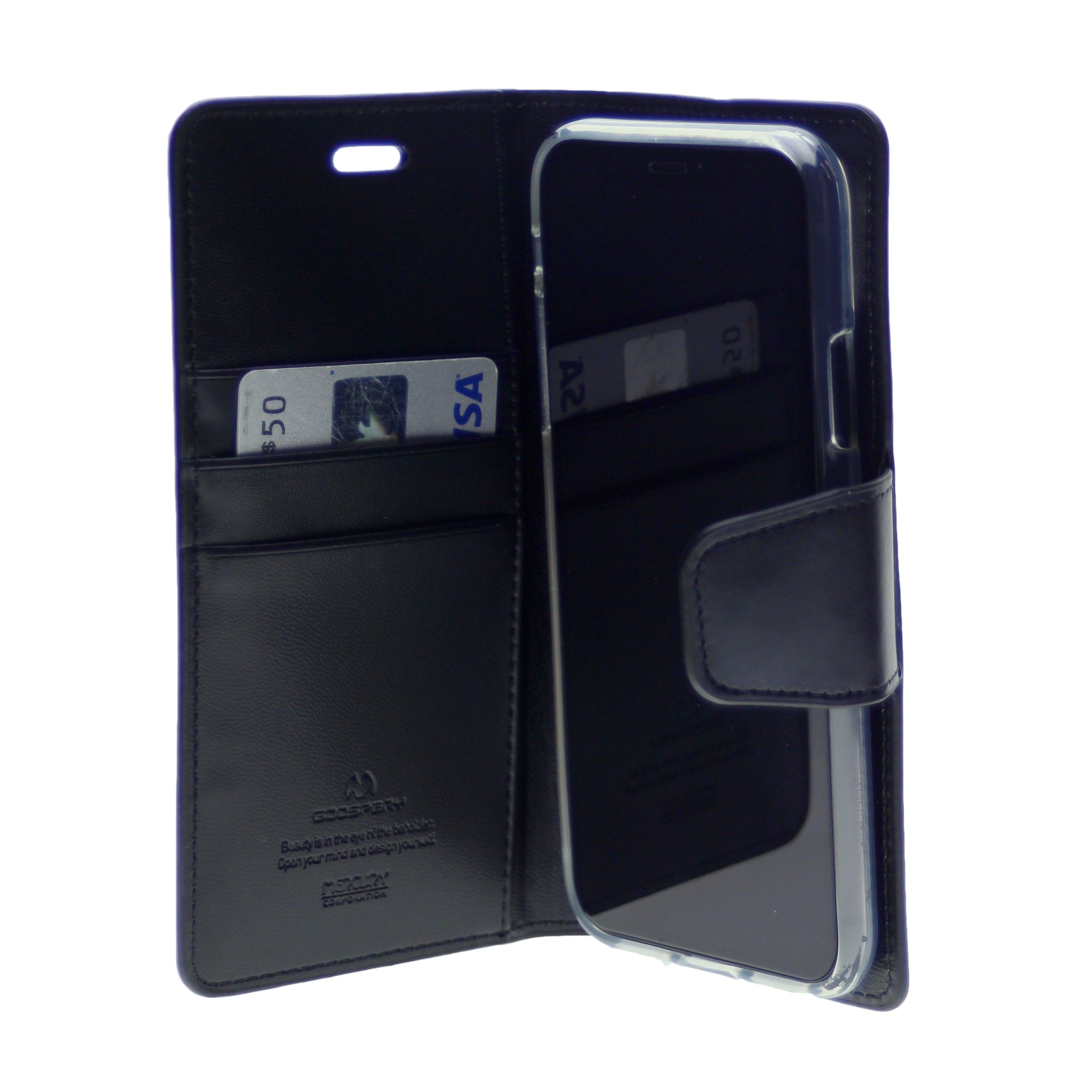 Goospery SONATA PREMIUM Leather Folio Flip Wallet Case w/Cards Slot Case For iPhone X(10), XS 5.8"