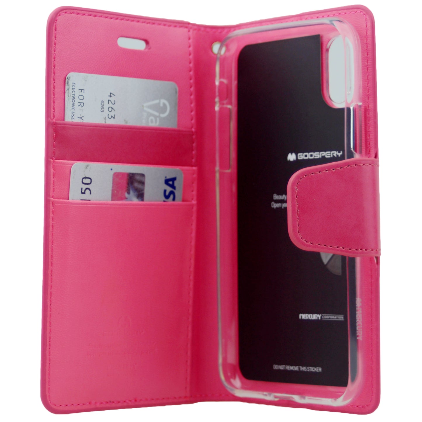 Goospery SONATA PREMIUM Leather Folio Flip Wallet Case w/Cards Slot Case For iPhone X(10), XS 5.8"