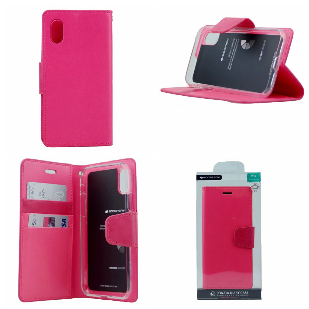 Goospery SONATA PREMIUM Leather Folio Flip Wallet Case w/Cards Slot Case For iPhone X(10), XS 5.8"