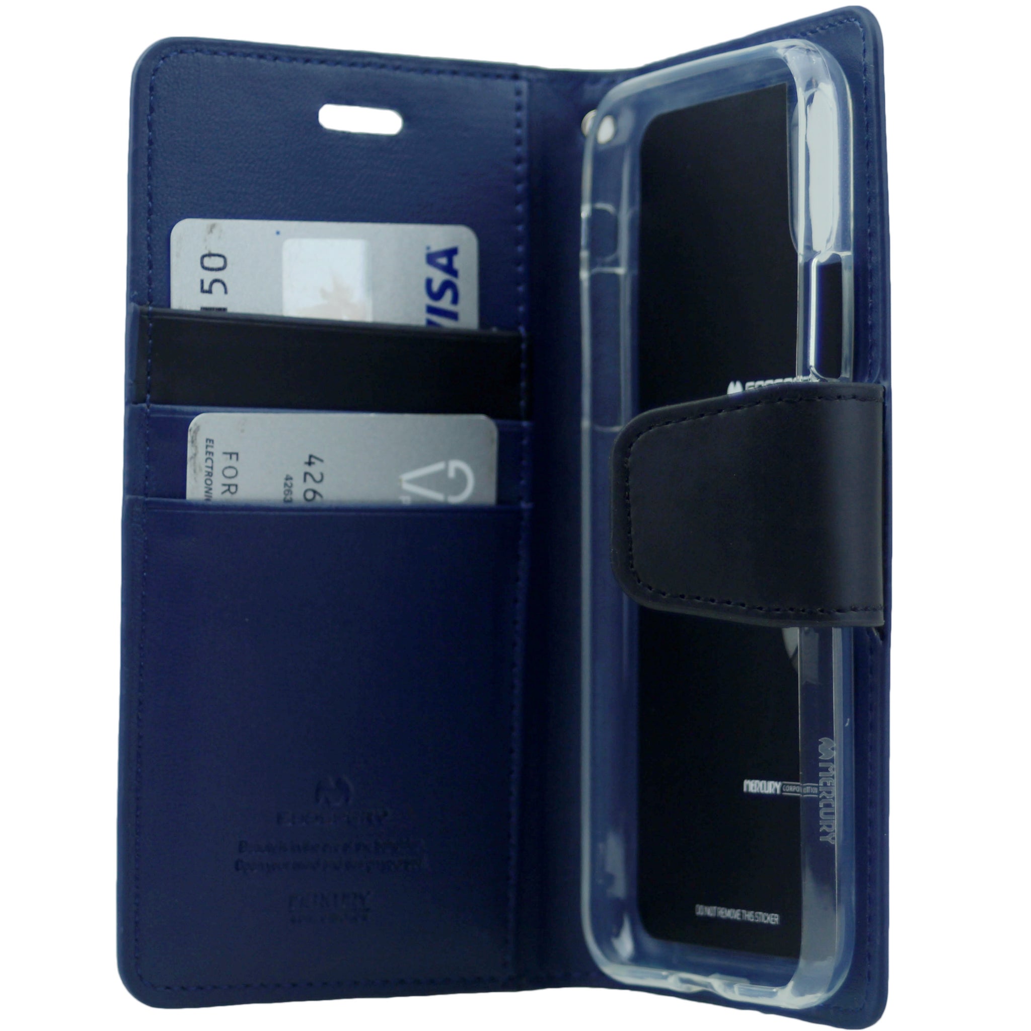 Goospery SONATA PREMIUM Leather Folio Flip Wallet Case w/Cards Slot Case For iPhone X(10), XS 5.8"