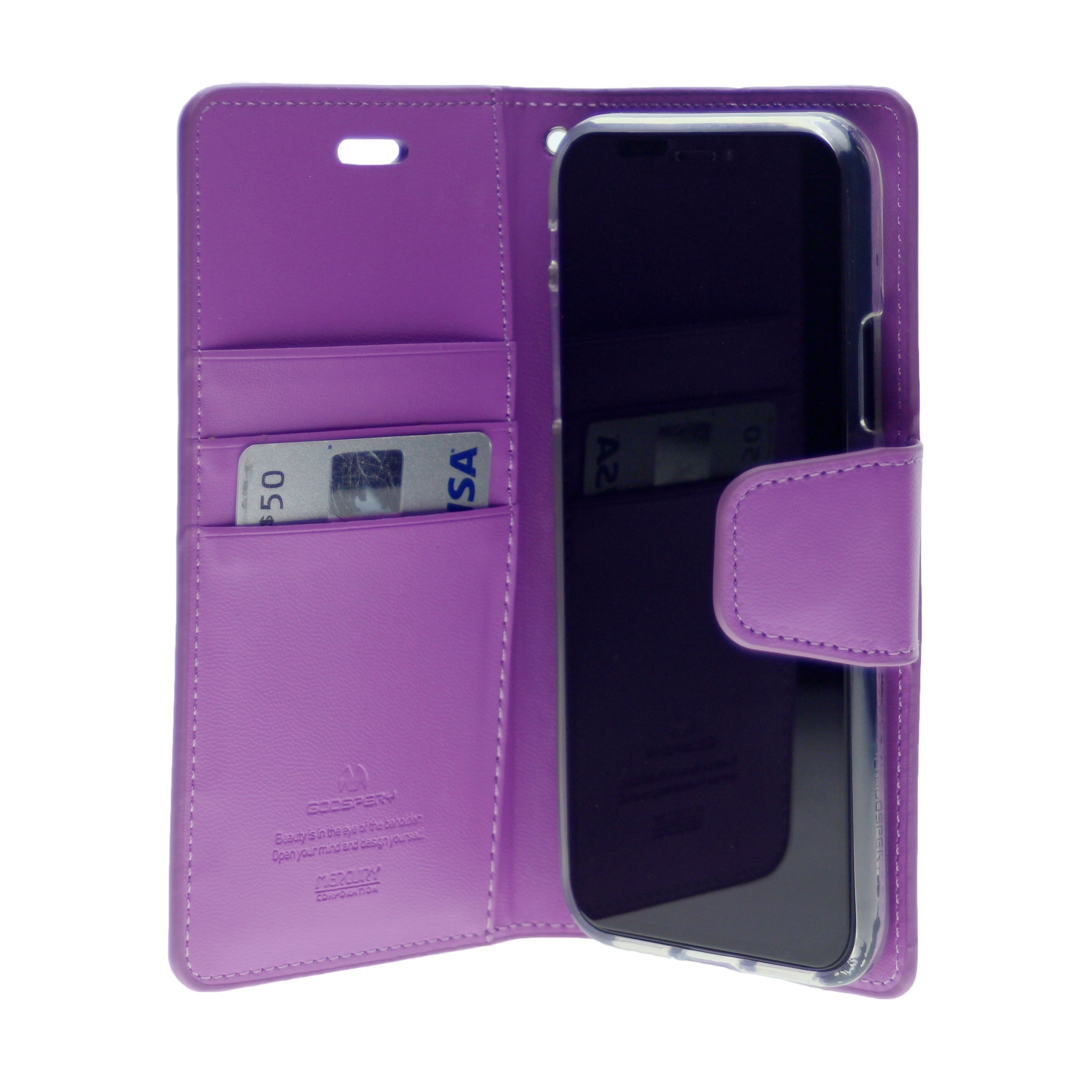 Goospery SONATA PREMIUM Leather Folio Flip Wallet Case w/Cards Slot Case For iPhone X(10), XS 5.8"
