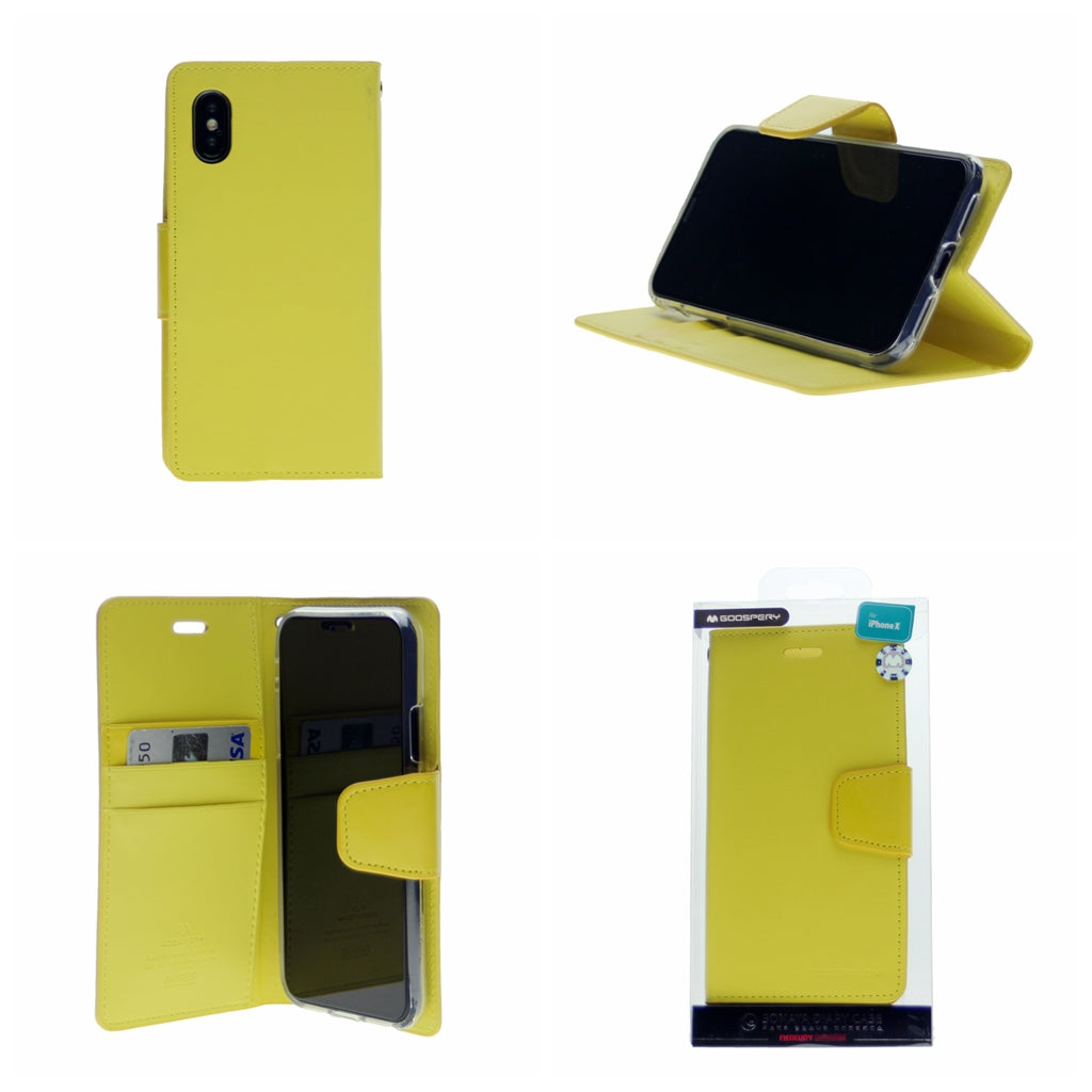 Goospery SONATA PREMIUM Leather Folio Flip Wallet Case w/Cards Slot Case For iPhone X(10), XS 5.8"