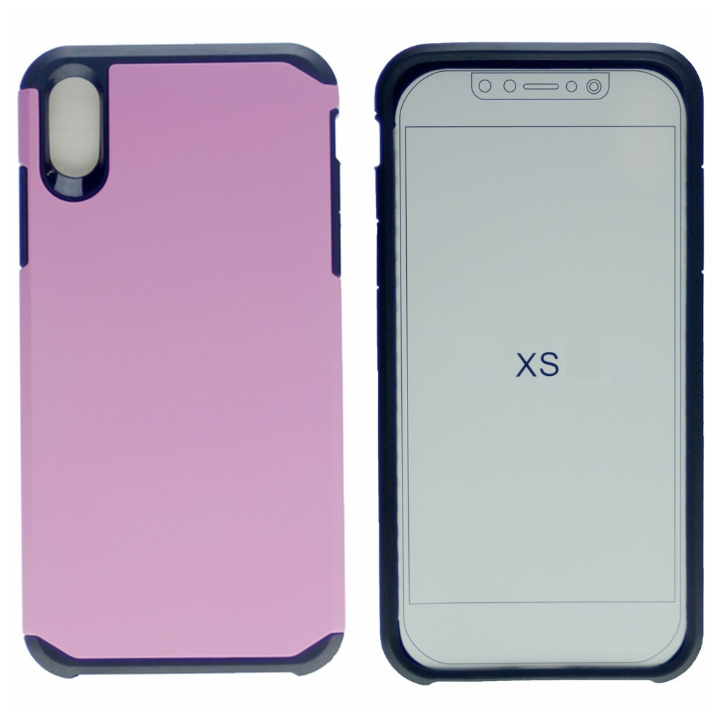 Matte Polish Hard PC Back + Full Cover Premium TPU Heavy Duty Rugged Shockproof Armor Case For iPhone X/XS 5.8"