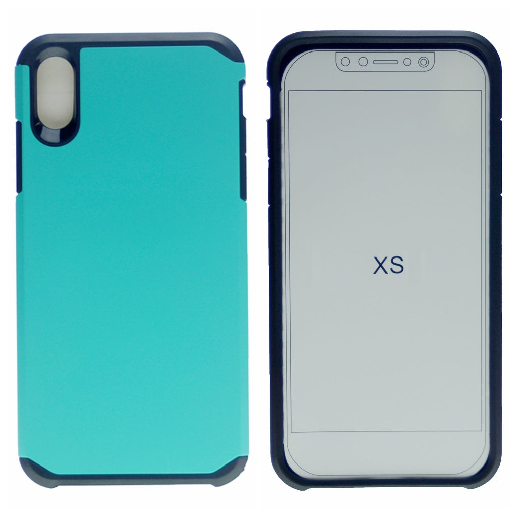 Matte Polish Hard PC Back + Full Cover Premium TPU Heavy Duty Rugged Shockproof Armor Case For iPhone X/XS 5.8"