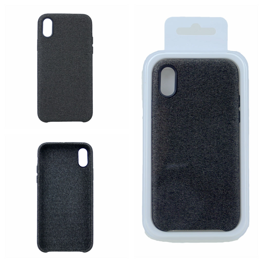 TPU and Fabric Smartphone Cell Phone Cover in Canvas For iPhone X(10), iPhone XS 5.8"
