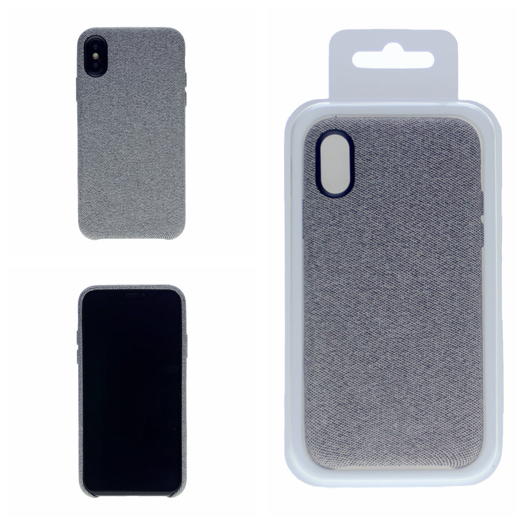 TPU and Fabric Smartphone Cell Phone Cover in Canvas For iPhone X(10), iPhone XS 5.8"