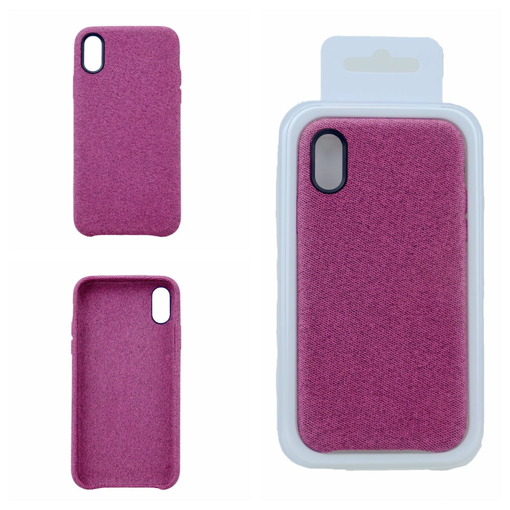 TPU and Fabric Smartphone Cell Phone Cover in Canvas For iPhone X(10), iPhone XS 5.8"