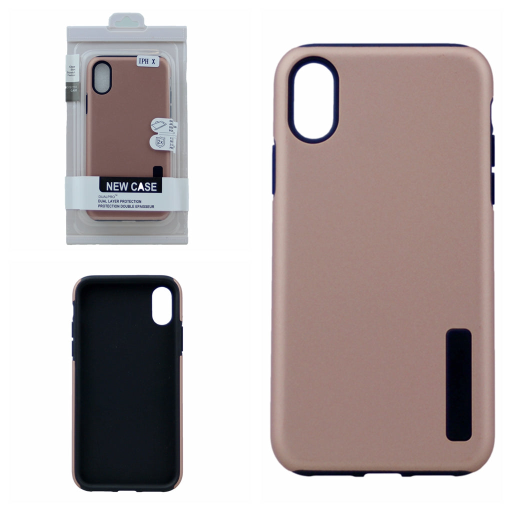 DualPro Case with Hybrid Shock Absorbing Drop Protection For iPhone X(10), iPhone XS 5.8"