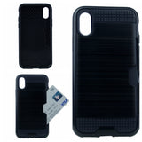 Verus Brushed Case [1 Card Slot] For Iphone X(10), iPhone XS 5.8" Hybrid Armor Shockproof Hard PC+TPU