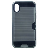 Verus Brushed Case [1 Card Slot] For Iphone X(10), iPhone XS 5.8" Hybrid Armor Shockproof Hard PC+TPU