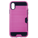 Verus Brushed Case [1 Card Slot] For Iphone X(10), iPhone XS 5.8" Hybrid Armor Shockproof Hard PC+TPU