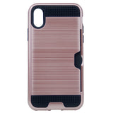 Verus Brushed Case [1 Card Slot] For Iphone X(10), iPhone XS 5.8" Hybrid Armor Shockproof Hard PC+TPU