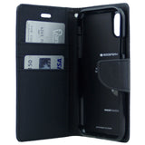 Goospery Canvas iPhone XR Wallet Case (6.1 inches) Denim Stand Flip Cover