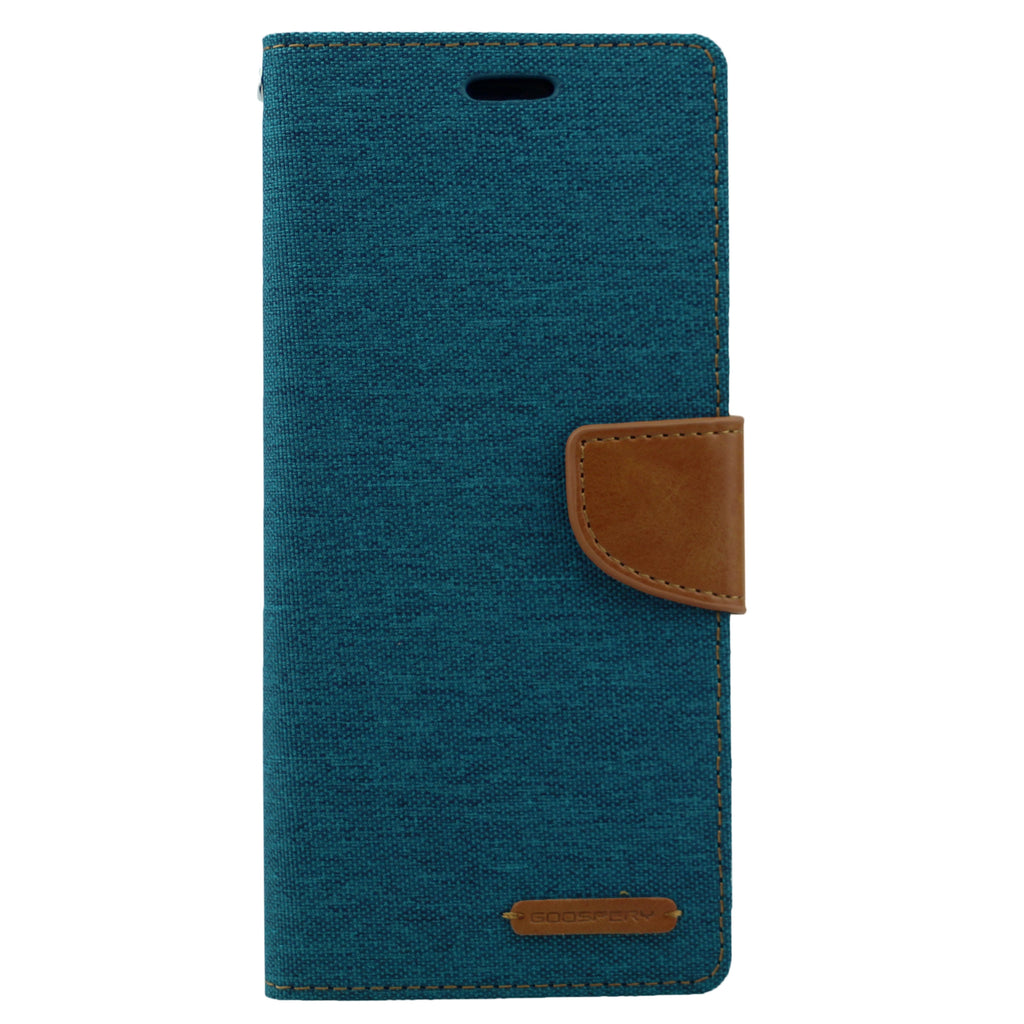 Goospery Canvas iPhone XR Wallet Case (6.1 inches) Denim Stand Flip Cover
