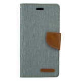 Goospery Canvas iPhone XR Wallet Case (6.1 inches) Denim Stand Flip Cover