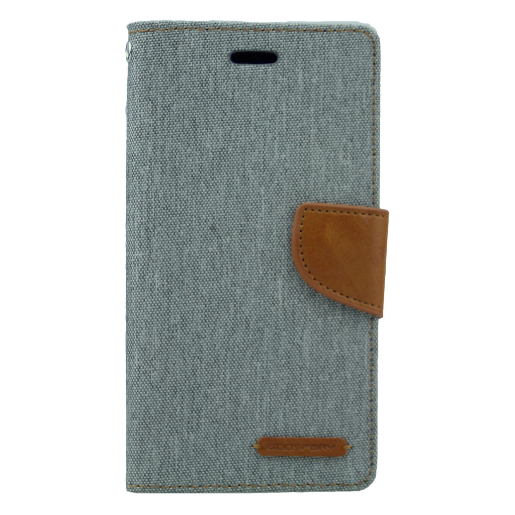 Goospery Canvas iPhone XS Max Wallet Case (6.5 inches) Denim Stand Flip Cover