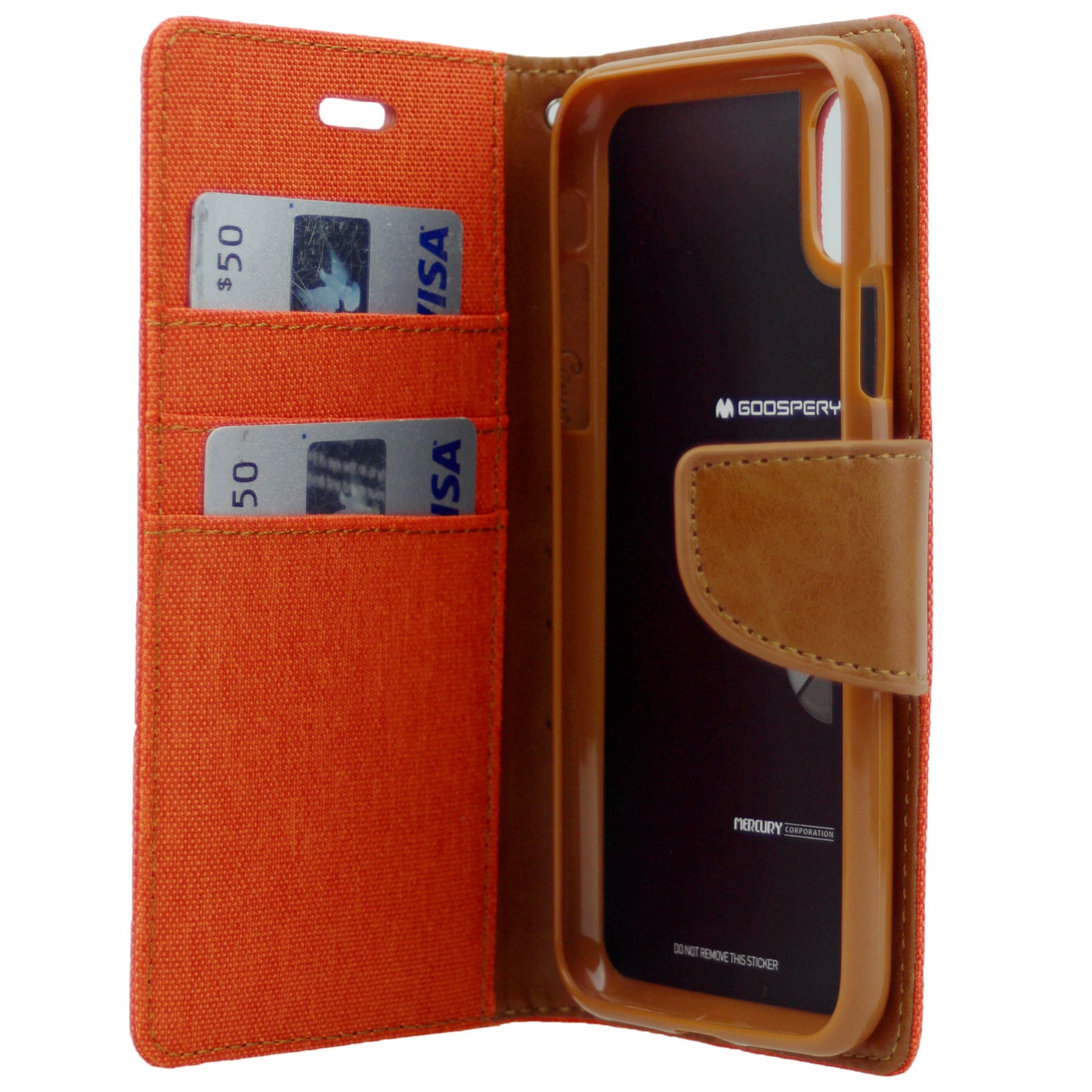 Goospery Canvas iPhone XS Max Wallet Case (6.5 inches) Denim Stand Flip Cover