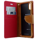 Goospery Canvas iPhone XR Wallet Case (6.1 inches) Denim Stand Flip Cover