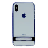 GOOSPERY for iPhone XS Max(6.5 inches) Detachable Electroplating Bumper Frame + TPU Shockproof Protective Back Cover Case with Holder
