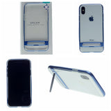 GOOSPERY for iPhone X(10), iPhone XS(5.8 inches) Detachable Electroplating Bumper Frame + TPU Shockproof Protective Back Cover Case with Holder