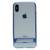 GOOSPERY for iPhone XS Max(6.5 inches) Detachable Electroplating Bumper Frame + TPU Shockproof Protective Back Cover Case with Holder