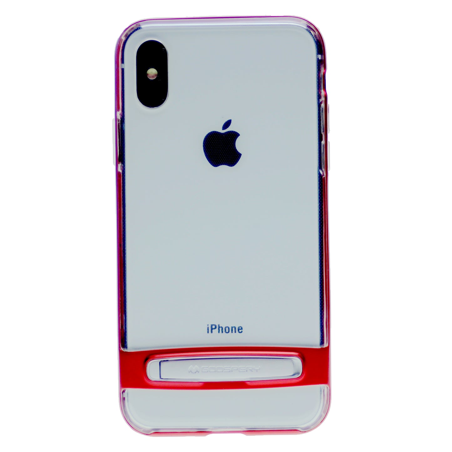 GOOSPERY for iPhone XS Max(6.5 inches) Detachable Electroplating Bumper Frame + TPU Shockproof Protective Back Cover Case with Holder