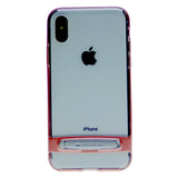 GOOSPERY for iPhone X(10), iPhone XS(5.8 inches) Detachable Electroplating Bumper Frame + TPU Shockproof Protective Back Cover Case with Holder